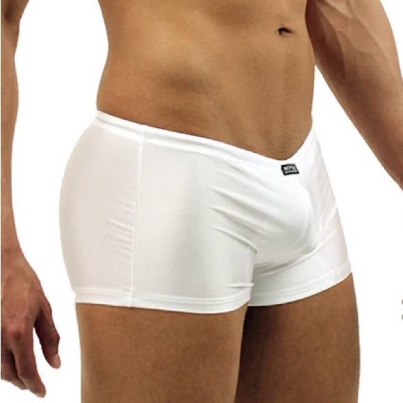 Neptio - Rio Midcut Swim Trunks - White- Square Cut - Picture 10 of 11
